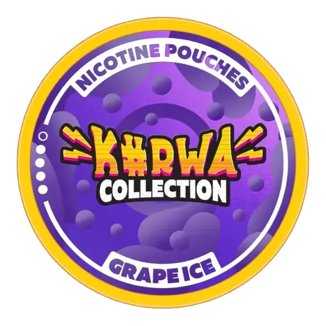 Kurwa Collection Grape Ice 12mg nicotine pouch can
