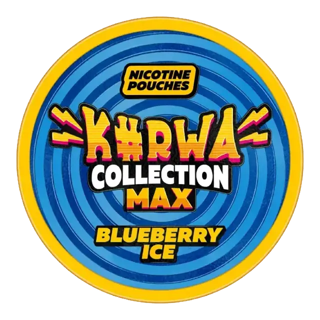 Kurwa Max Blueberry Ice 43mg nicotine pouch can