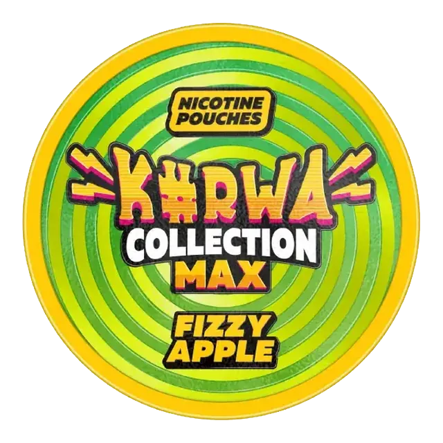 Kurwa Max Fizzy Apple 43mg nicotine pouch can