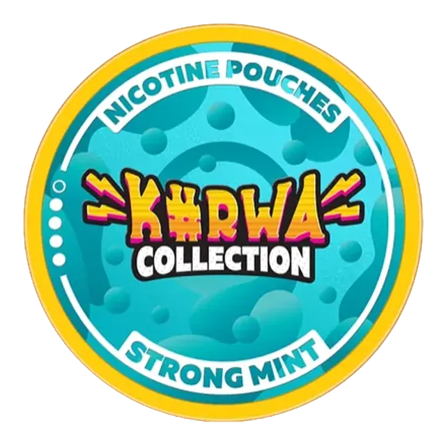 Kurwa Strong Mint 12mg nicotine pouch can