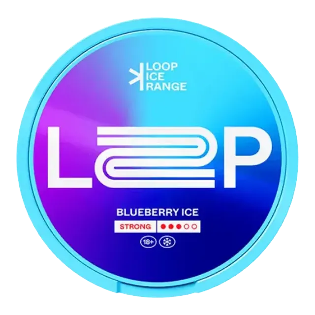 Loop Blueberry Ice Strong 9.4mg nicotine pouch can