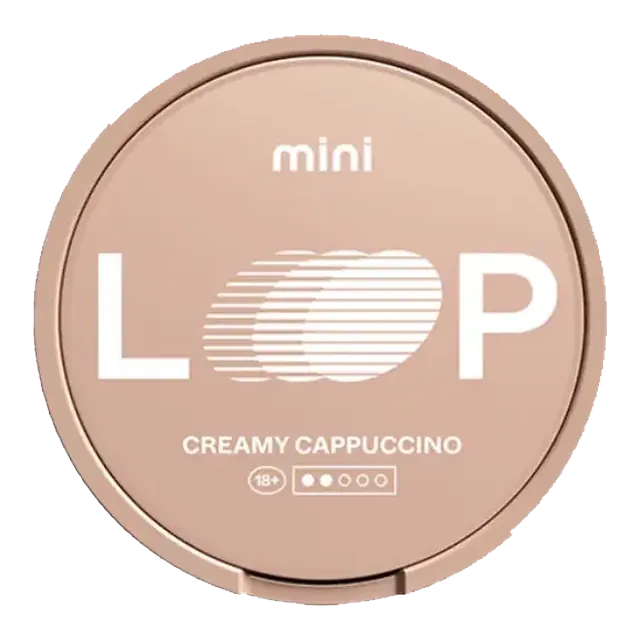 Loop Creamy Cappuccino Mini 6.8mg nicotine pouch can