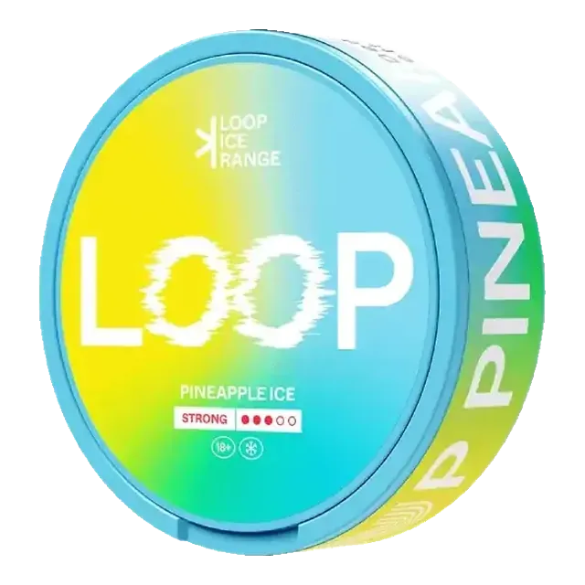 Loop Pineapple Ice Strong 8.9mg nicotine pouch can