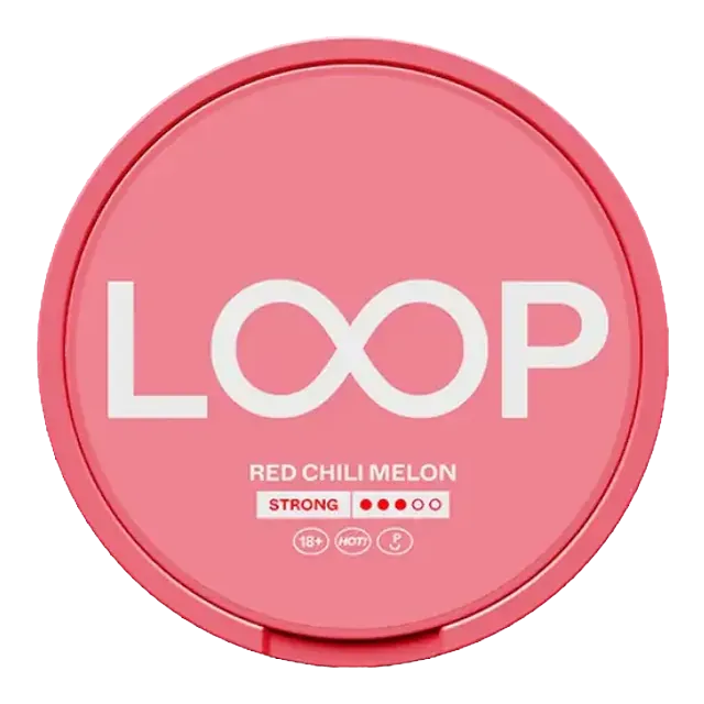 Loop Red Chili Melon Strong 9.4mg nicotine pouch can
