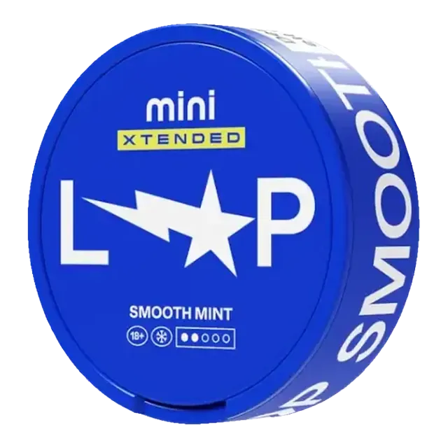 Loop Smooth Mint Mini Xtended 7.5mg nicotine pouch can
