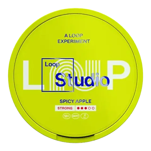 Loop Spicy Apple Strong 9.4mg nicotine pouch can