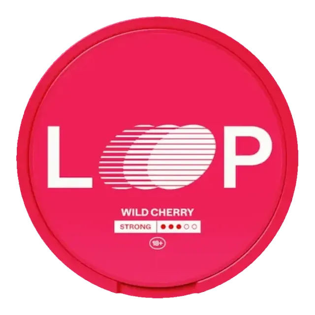 Loop Wild Cherry Strong 8.9mg nicotine pouch can