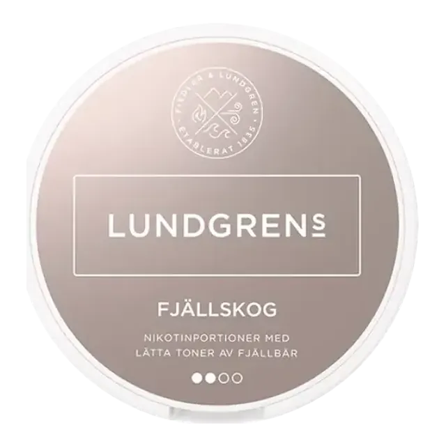 Lundgrens Fjällskog 8mg nicotine pouch can