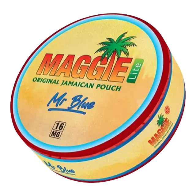Maggie Mr Blue 16mg nicotine pouch can