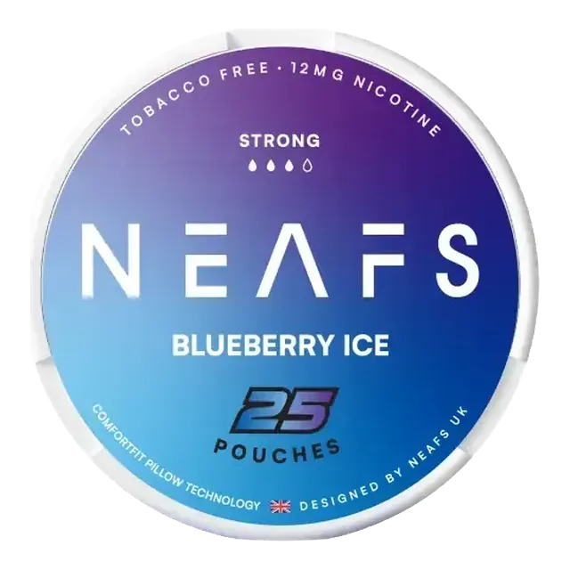 NEAFS Blueberry Ice Strong 12mg nicotine pouch can