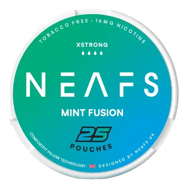 NEAFS Mint Fusion Extra Strong 16mg nicotine pouch can