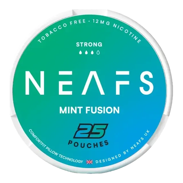NEAFS Mint Fusion Strong 12mg nicotine pouch can