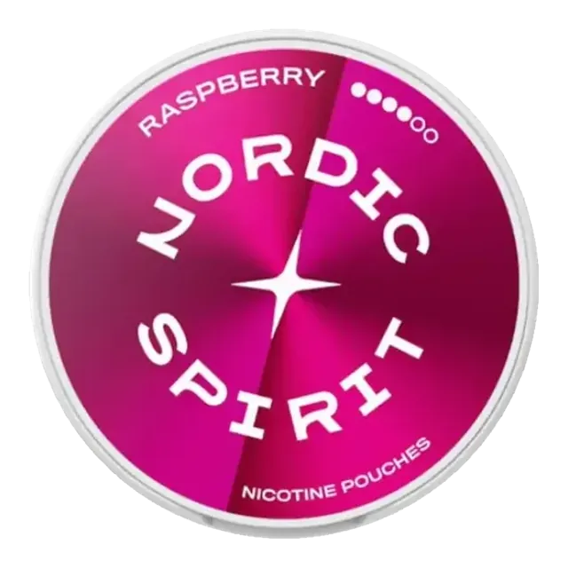 Nordic Spirit Raspberry Extra Strong 10.5mg nicotine pouch can