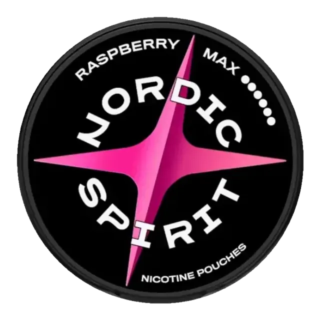 Nordic Spirit Raspberry Max 16.8mg nicotine pouch can