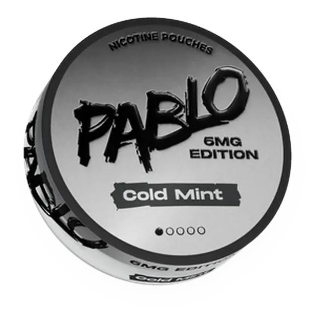 Pablo 6mg Edition Cold Mint nicotine pouch can
