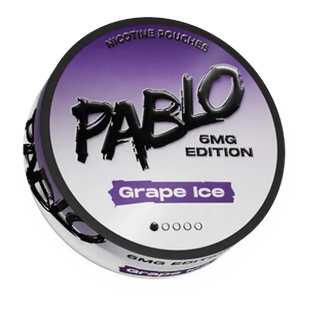 Pablo 6mg Edition Grape Ice nicotine pouch can
