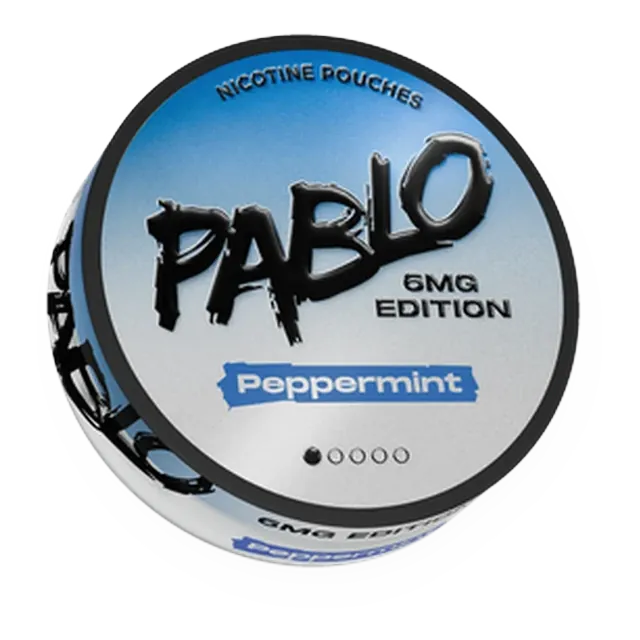 Pablo 6mg Edition Peppermint nicotine pouch can
