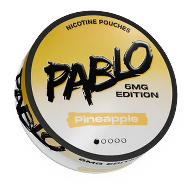 Pablo 6mg Edition Pineapple nicotine pouch can