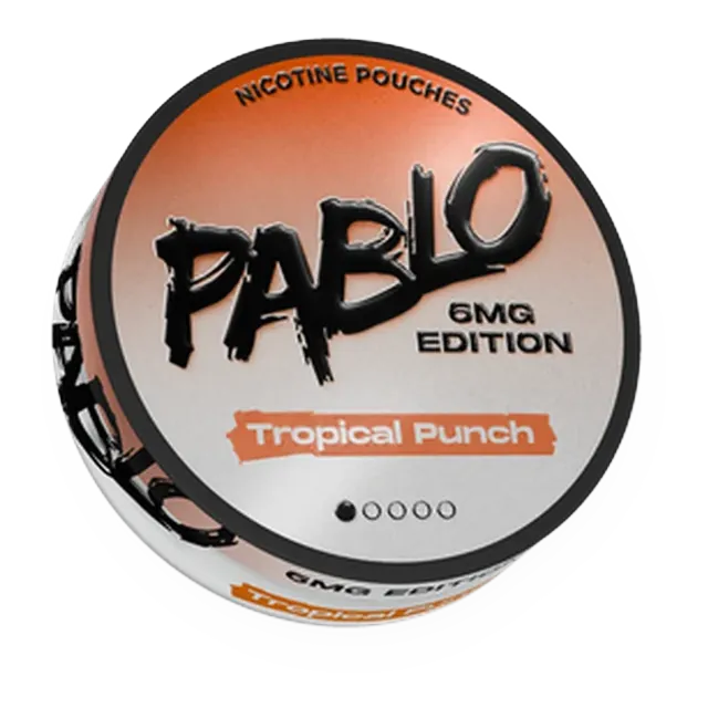 Pablo 6mg Edition Tropical Punch nicotine pouch can