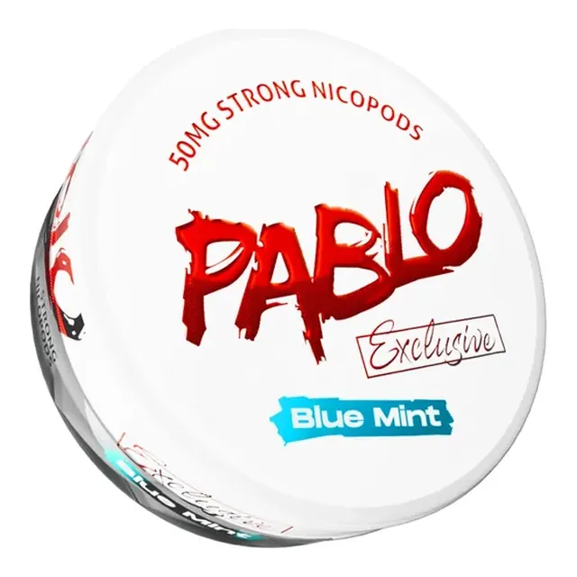 Pablo Exclusive Blue Mint 50mg nicotine pouch can