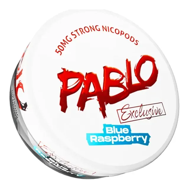 Pablo Exclusive Blue Raspberry 50mg nicotine pouch can