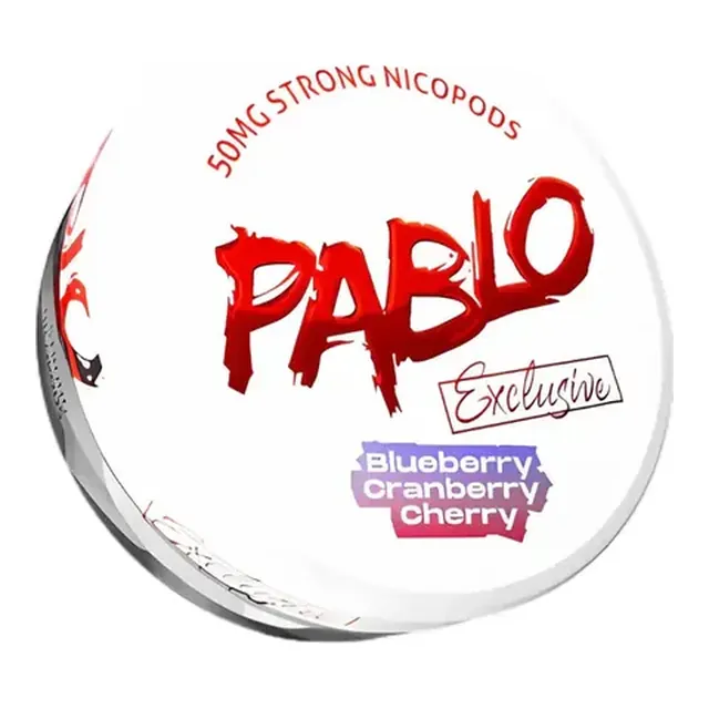 Pablo Exclusive Blueberry Cranberry Cherry 50mg nicotine pouch can
