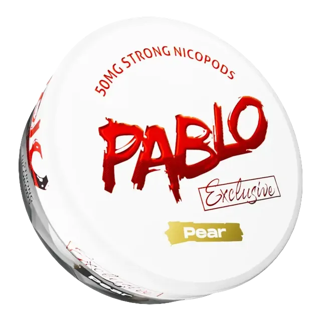 Pablo Exclusive Pear 50mg nicotine pouch can