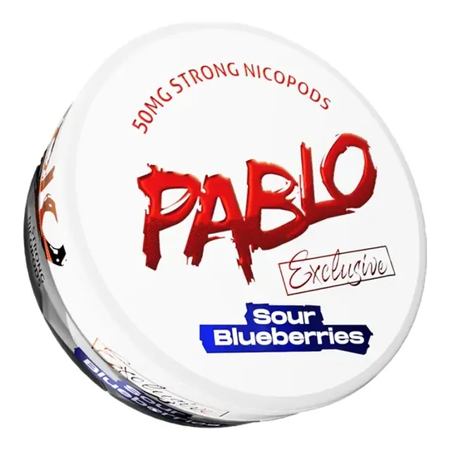 Pablo Exclusive Sour Blueberries 50mg nicotine pouch can