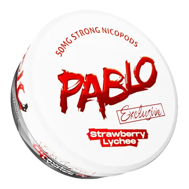 Pablo Exclusive Strawberry Lychee 50mg nicotine pouch can