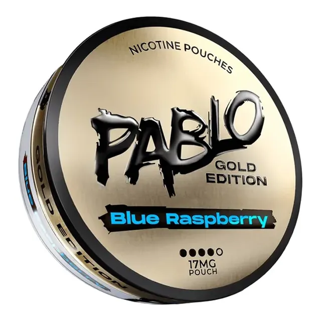 Pablo Gold Blue Raspberry 17mg nicotine pouch can