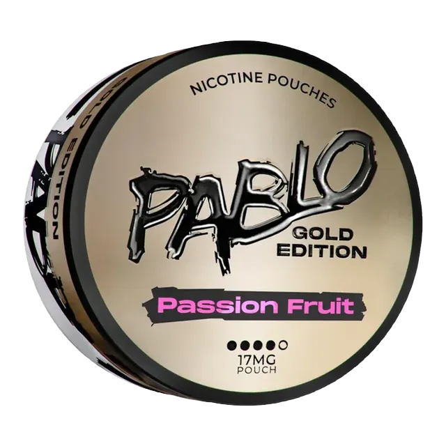 Pablo Gold Passion Fruit 17mg nicotine pouch can