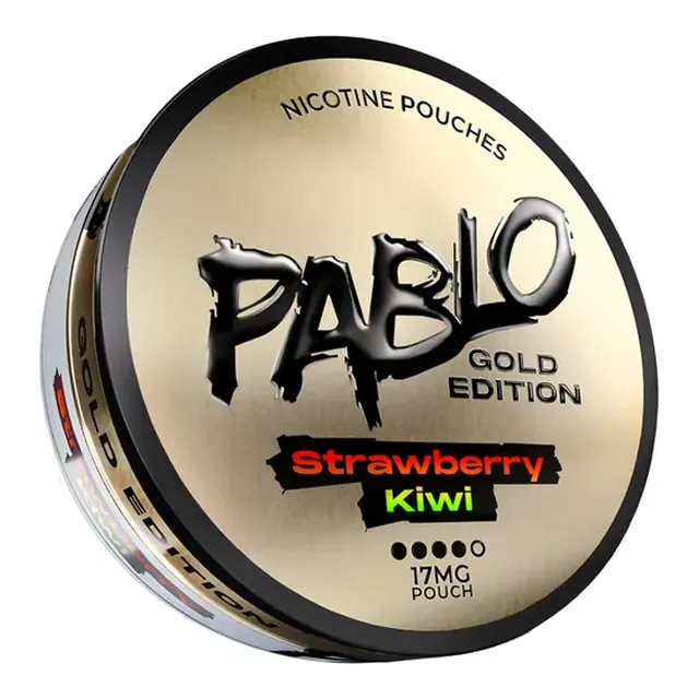 Pablo Gold Strawberry Kiwi 17mg nicotine pouch can