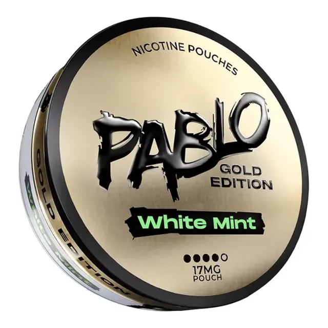 Pablo Gold White Mint 17mg nicotine pouch can