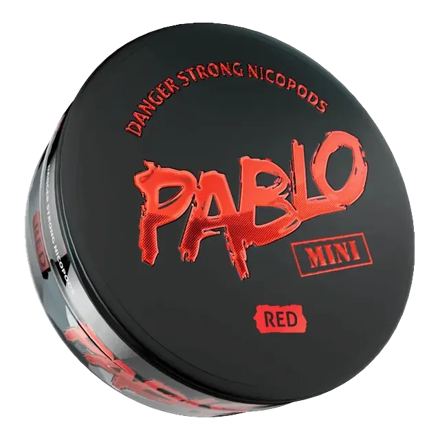 Pablo Mini Red nicotine pouch can