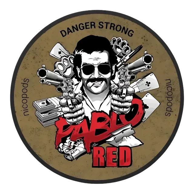 Pablo Red nicotine pouch can