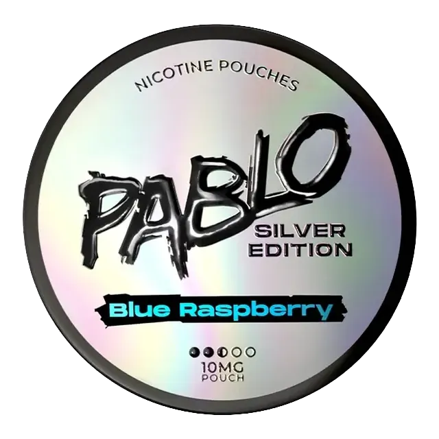 Pablo Silver Blue Raspberry 10.15mg nicotine pouch can
