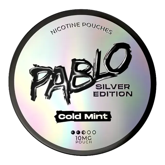 Pablo Silver Cold Mint 10.15mg nicotine pouch can