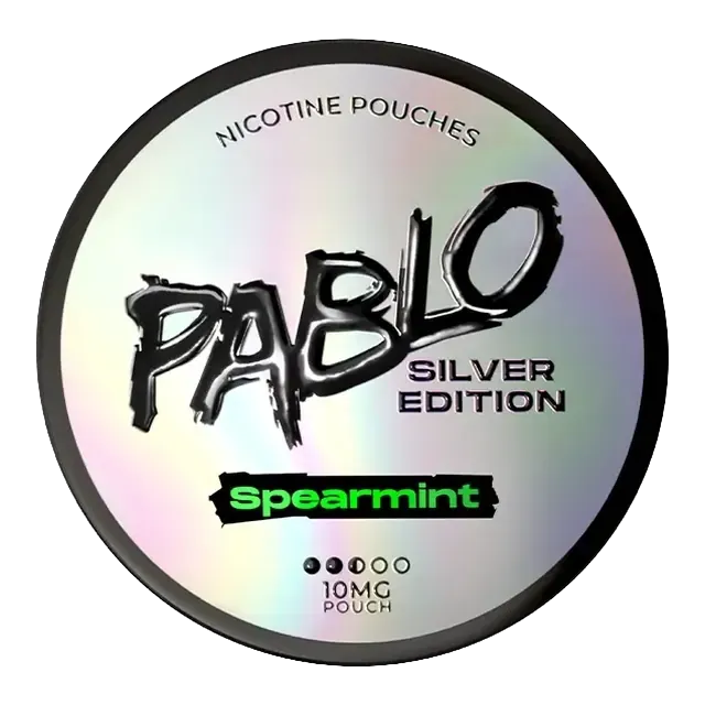 Pablo Silver Spearmint 10.15mg nicotine pouch can