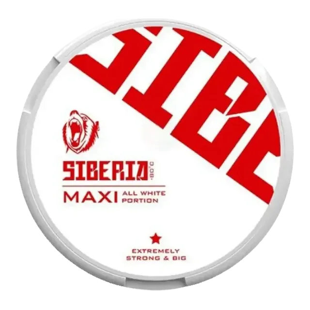 Siberia Maxi All White Portion 49.5mg nicotine pouch can