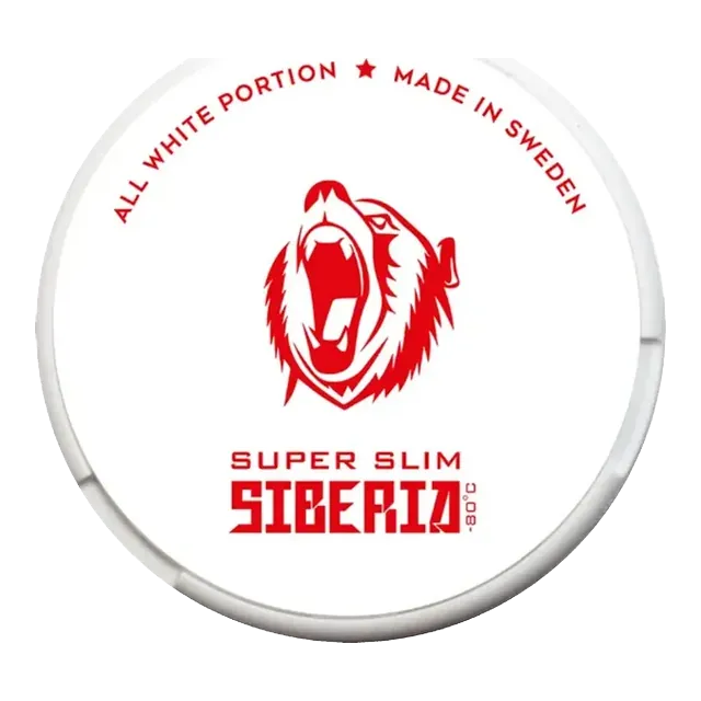 Siberia Super Slim 21.5mg nicotine pouch can