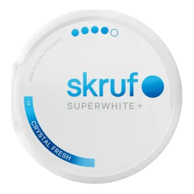 Skruf Crystal Fresh Extra Strong 11.5mg nicotine pouch can