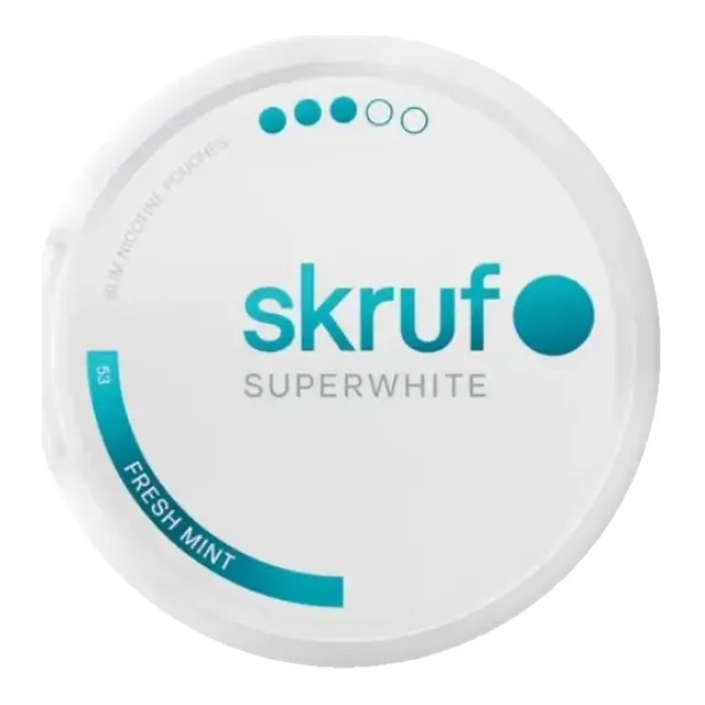 Skruf Fresh Mint S3 9mg nicotine pouch can