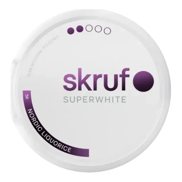 Skruf Nordic Liqourice S2 6mg nicotine pouch can