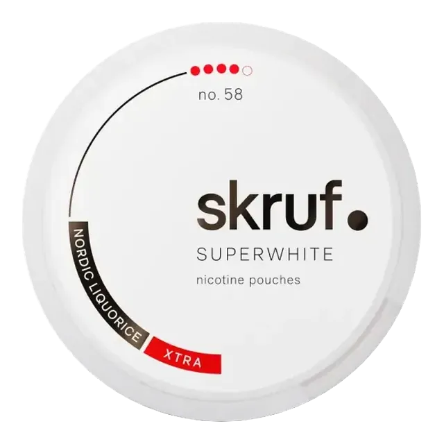 Skruf Nordic Liqourice S4 12mg nicotine pouch can