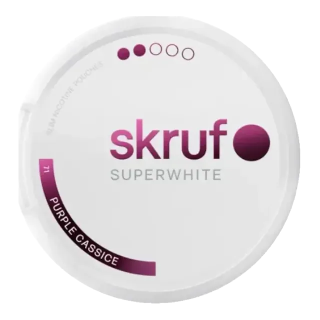 Skruf Purple Cassice S2 6mg nicotine pouch can