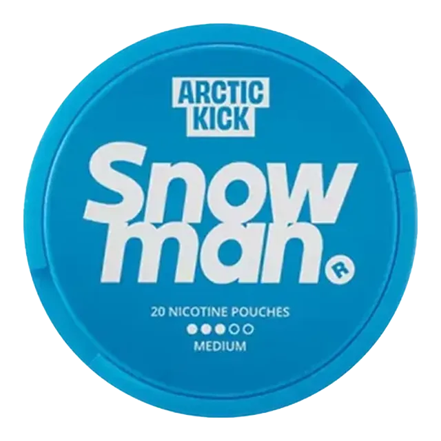 Snowman Arctic Kick 9mg nicotine pouch can