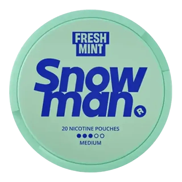 Snowman nicotine pouch can