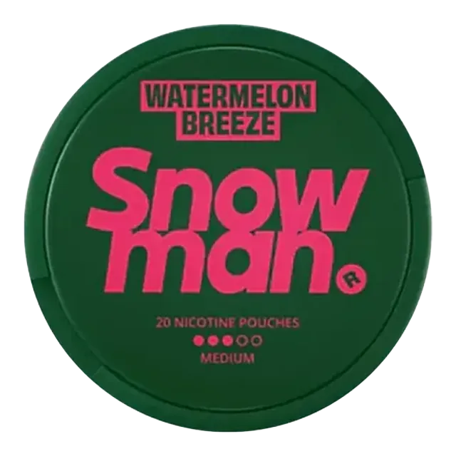 Snowman Watermelon Breeze 9mg nicotine pouch can