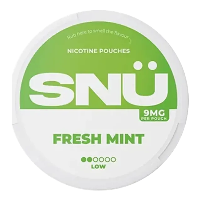 SNU Fresh Mint 9mg nicotine pouch can