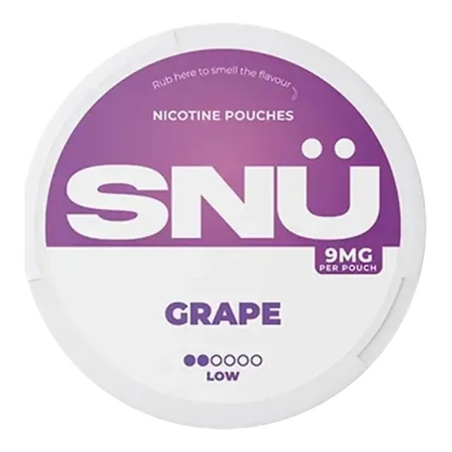 SNU Grape 9mg nicotine pouch can
